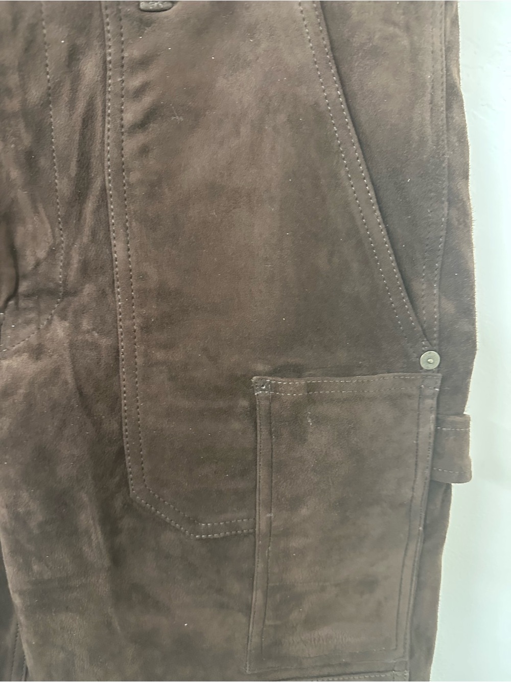 Suede Polo Carpenter Pants - Brown - Picture 2 of 8